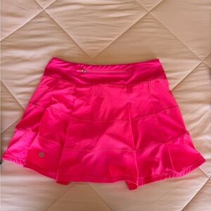 Lululemon pace rival skirt. size 4. hot pink